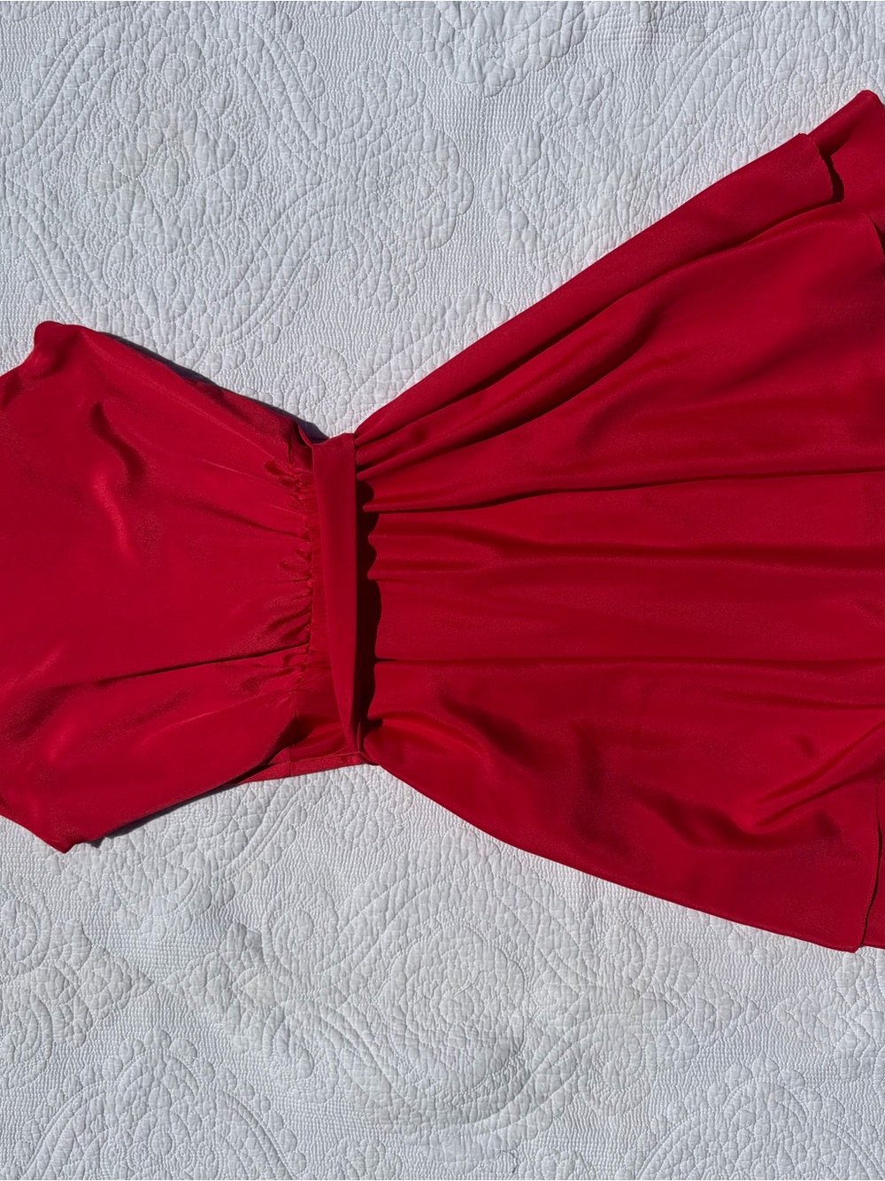 Banana Republic Red Sleeveless Wrap Dress with Waist Tie - Picture 3 of 3
